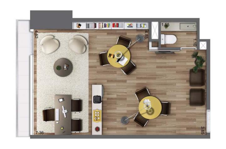 Sala-Conjunto, 84 m² - Foto 21