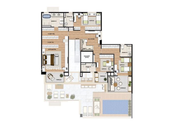 Cobertura, 4 quartos, 391 m² - Foto 26