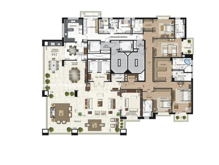 Apartamento, 4 quartos, 408 m² - Foto 33