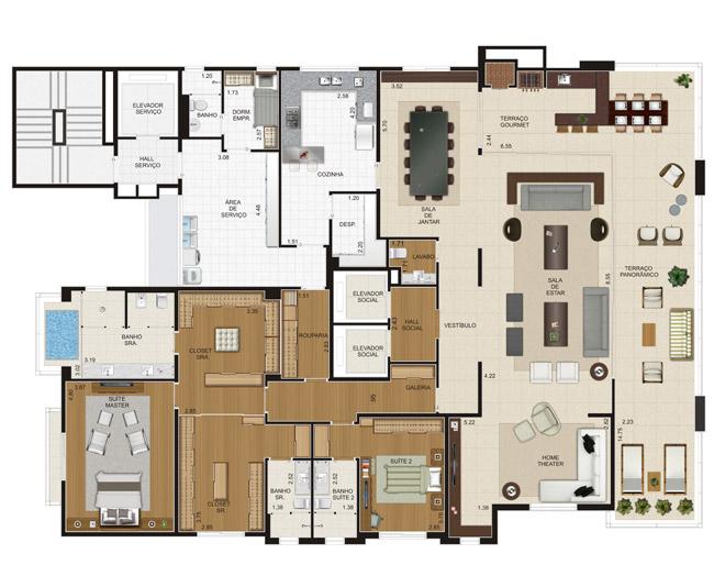 Apartamento, 4 quartos, 350 m² - Foto 17