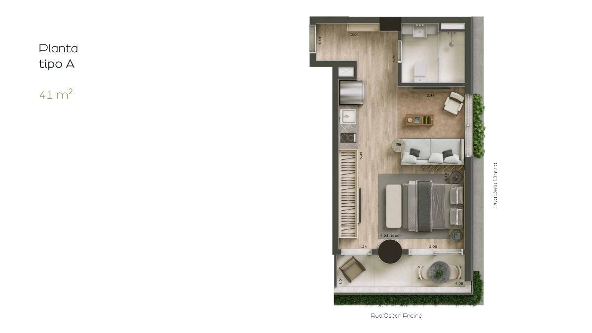 Casa, 1 quarto, 39 m² - Foto 3