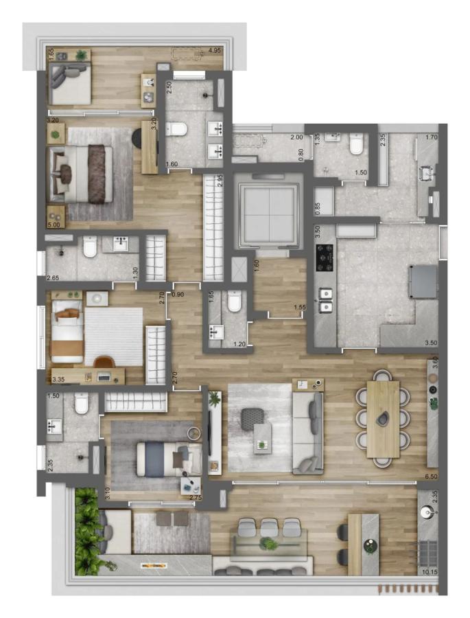 Apartamento, 3 quartos, 154 m² - Foto 15