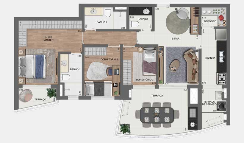 Apartamento, 3 quartos, 107 m² - Foto 21