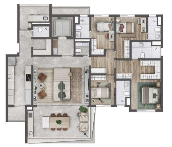 Apartamento, 4 quartos, 189 m² - Foto 8
