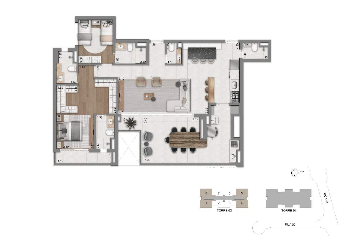 Apartamento, 3 quartos, 154 m² - Foto 11